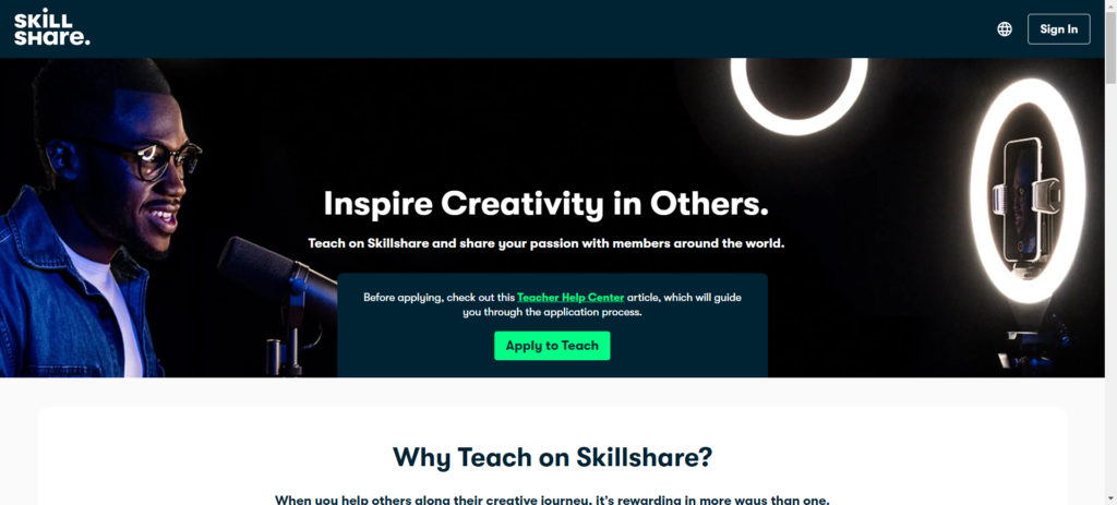 Teachable Alternative Skillshare