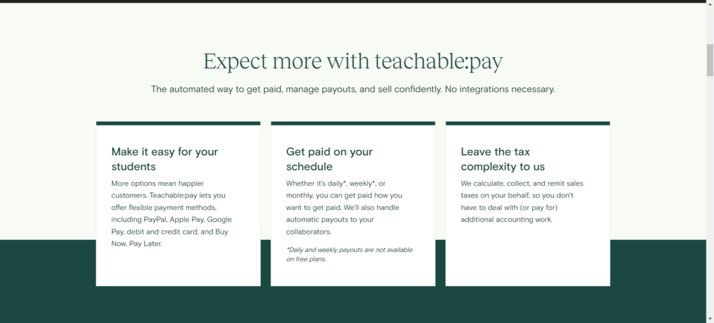 Teachable Payment