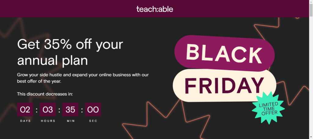 Teachable Black Friday 2024